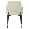 Owen | Modern Metal Fabric Dining Chairs With Arms | Set Of 2