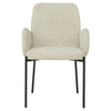 Owen | Modern Metal Fabric Dining Chairs With Arms | Set Of 2