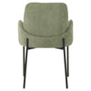Owen | Modern Metal Fabric Dining Chairs With Arms | Set Of 2