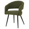 Renwick | Boucle Modern Metal Fabric Dining Chairs | Set Of 2