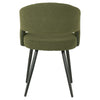Renwick | Boucle Modern Metal Fabric Dining Chairs | Set Of 2