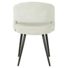 Renwick | Boucle Modern Metal Fabric Dining Chairs | Set Of 2
