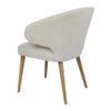 Robin Version 2 | Natural Wooden Legs Natural Fabric Dining Chairs With Arms