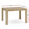 Rothwell | Natural 6 Seater Wooden Dining Table