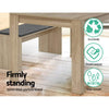 Rothwell | Natural 6 Seater Wooden Dining Table