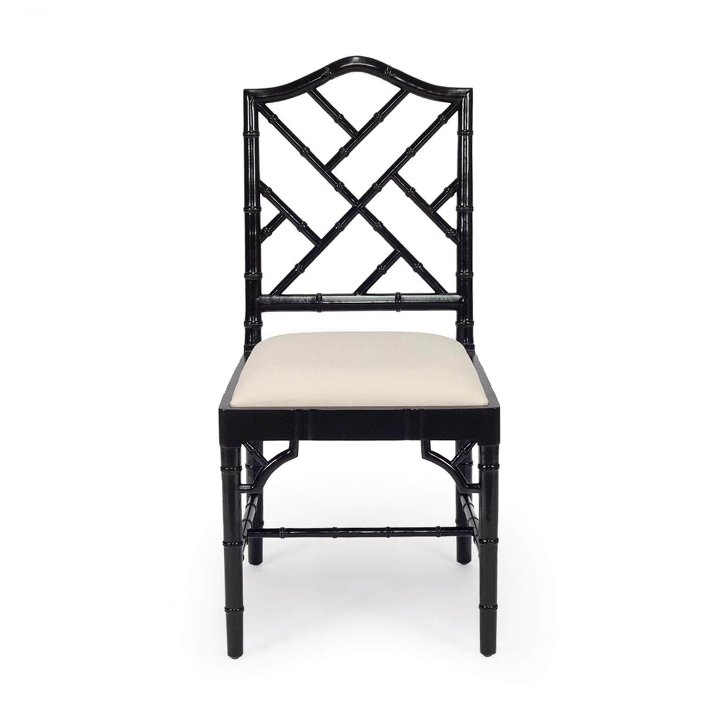 Rutherford | Fretwork Version | Grey Weathered Oak, Dark Oak, Black, Navy Hamptons Wooden Dining Chair | Black