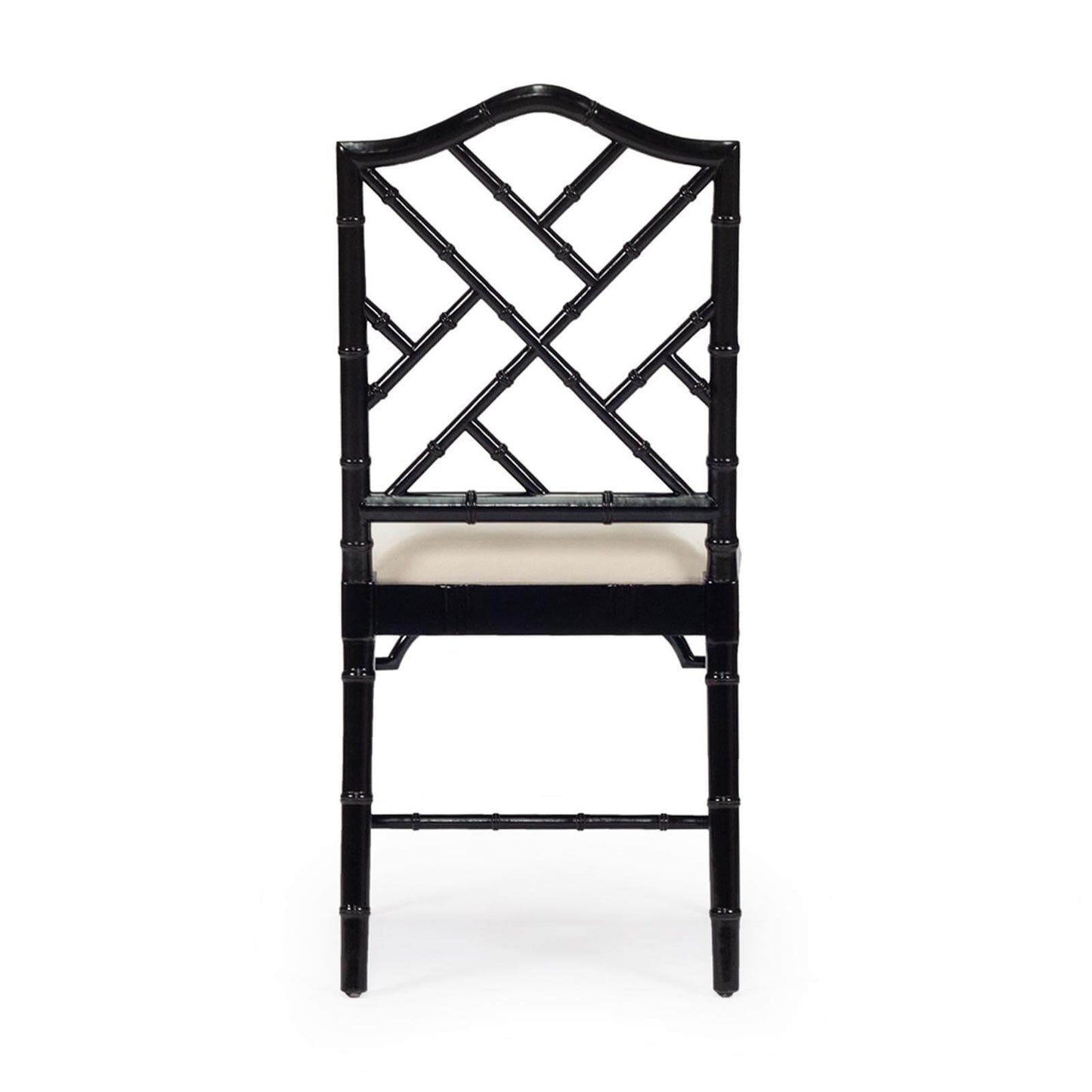 Rutherford | Fretwork Version | Grey Weathered Oak, Dark Oak, Black, Navy Hamptons Wooden Dining Chair | Black