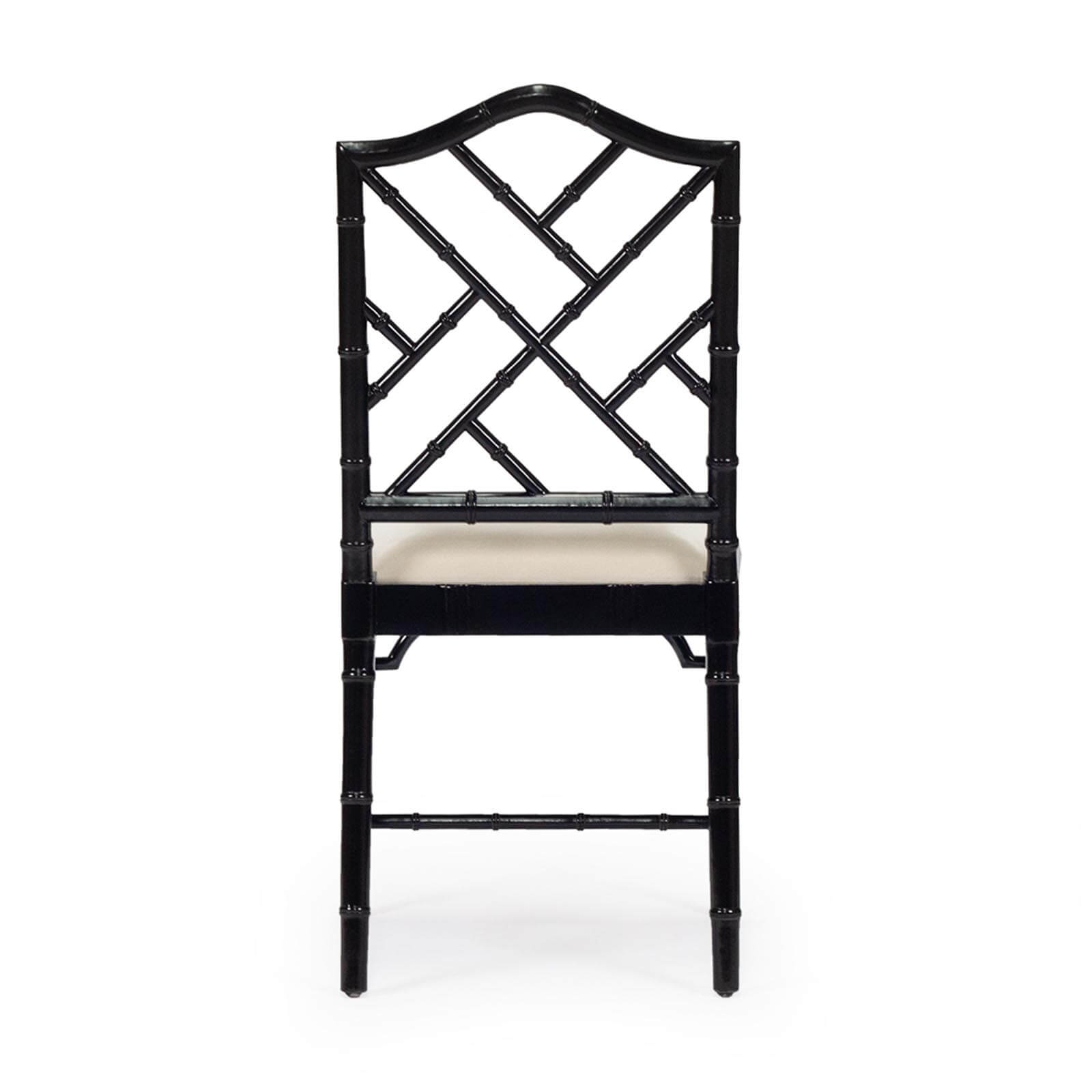 Rutherford | Fretwork Version | Grey Weathered Oak, Dark Oak, Black, Navy Hamptons Wooden Dining Chair | Black