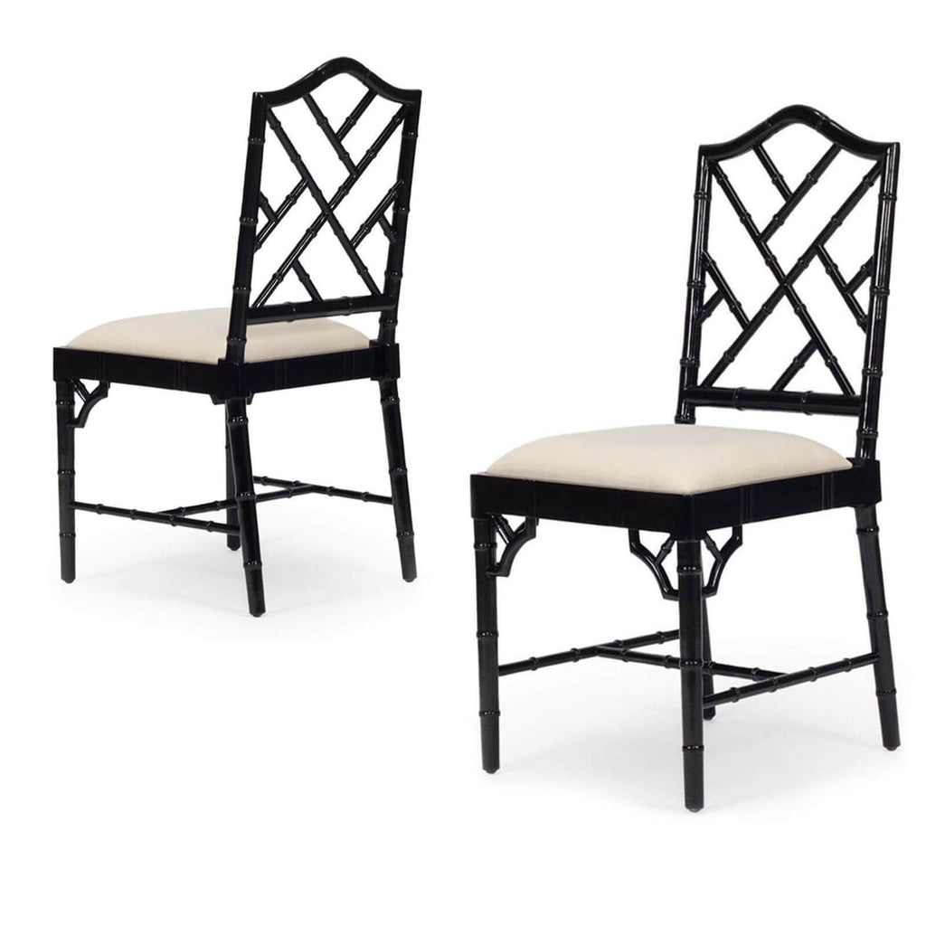 Rutherford | Fretwork Version | Hamptons Wooden Dining Chairs | Set Of 2