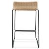 Sanctuary | Coastal Metal Rattan Bar Stools | Set Of 4