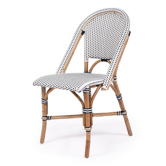 Sandbanks | Hamptons Dining Chairs, Rattan Coastal Dining Chairs | Navy