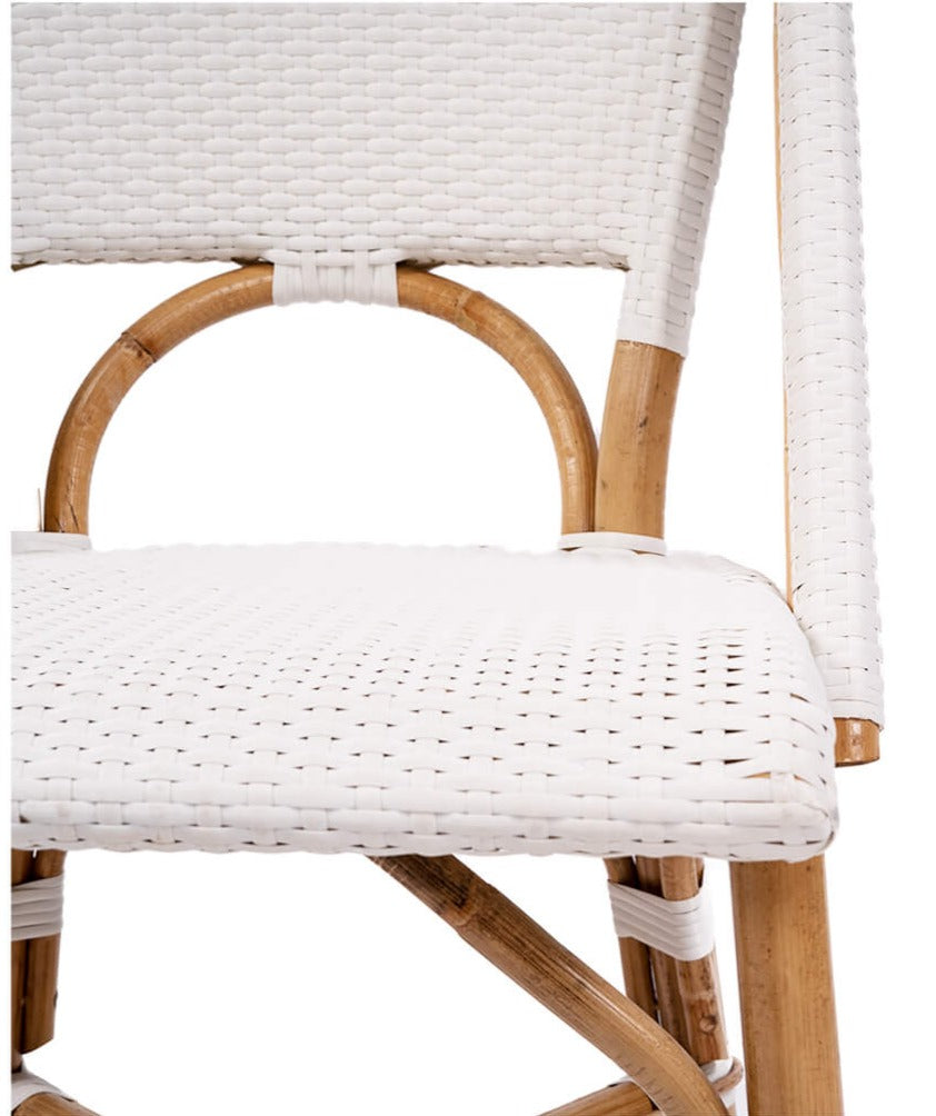 Sandbanks | Hamptons Dining Chairs, Rattan Coastal Dining Chairs | White
