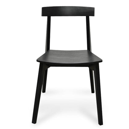 Scottsdale | Natural Black Wooden Dining Chairs | Set Of 2 | Black