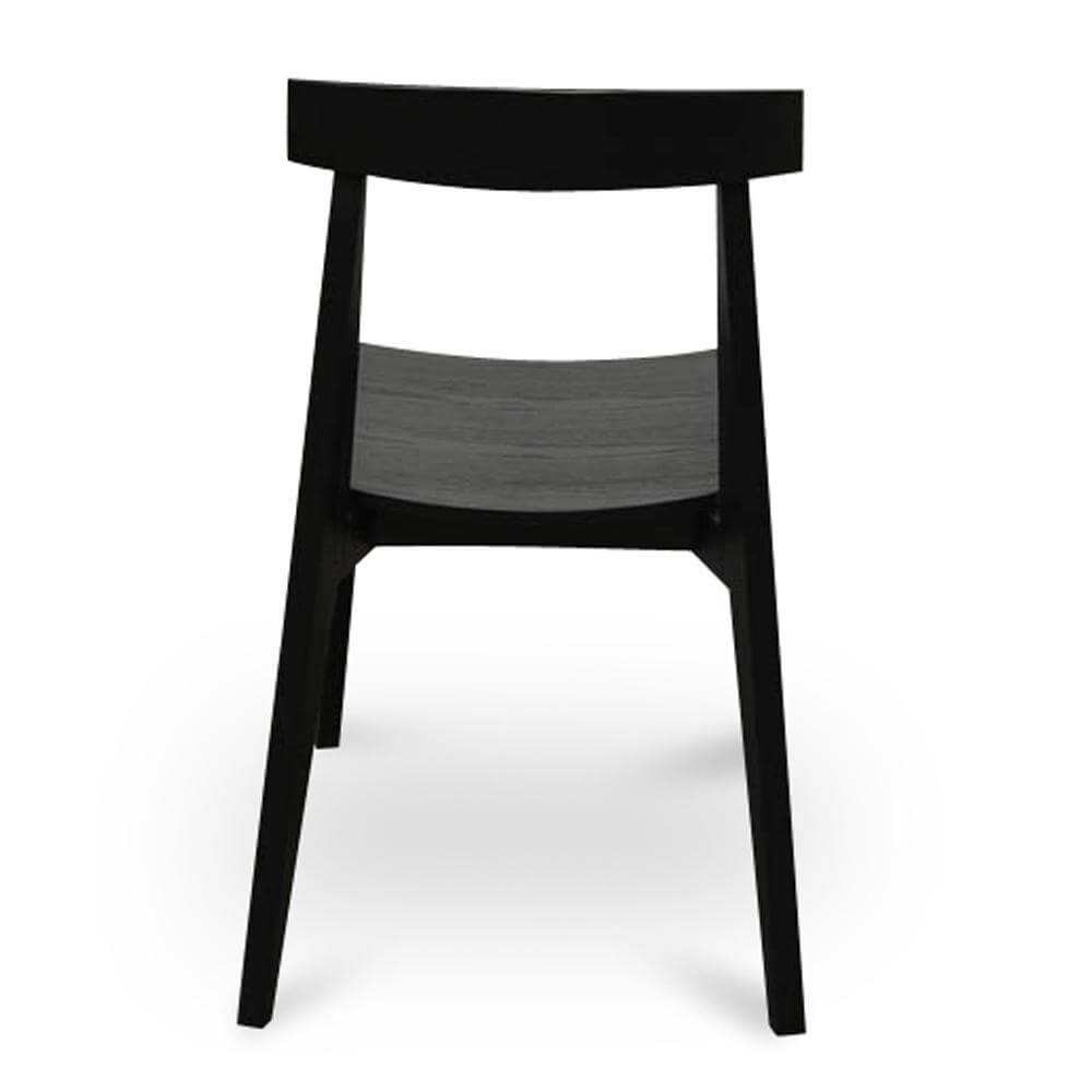 Scottsdale | Natural Black Wooden Dining Chairs | Set Of 2 | Black