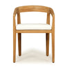 Shoalhaven |  Natural, White, Outdoor Mid Century Wooden Dining Chair