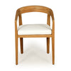 Shoalhaven |  Natural, White, Outdoor Mid Century Wooden Dining Chair