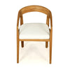 Shoalhaven |  Natural, White, Outdoor Mid Century Wooden Dining Chair