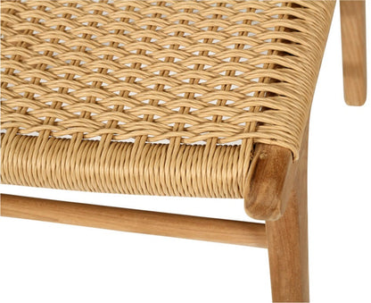 Shoreline | Sand, Coastal Wooden Rattan Dining Chair | Sand