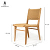 Shoreline | Sand, Coastal Wooden Rattan Dining Chair
