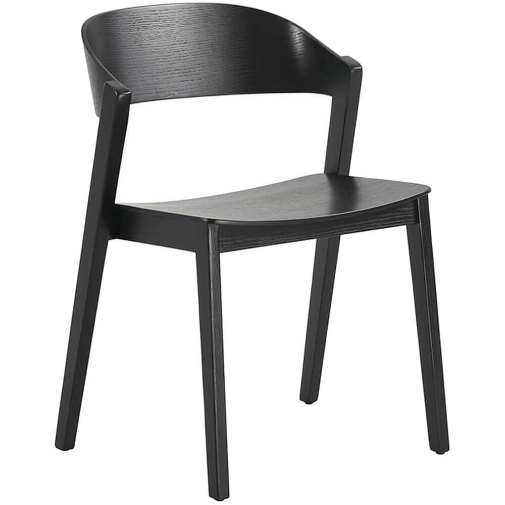 Springwood | Black Natural Wooden Dining Chairs | Set Of 2 | Black