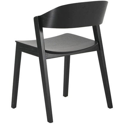 Springwood | Black Natural Wooden Dining Chairs | Set Of 2 | Black