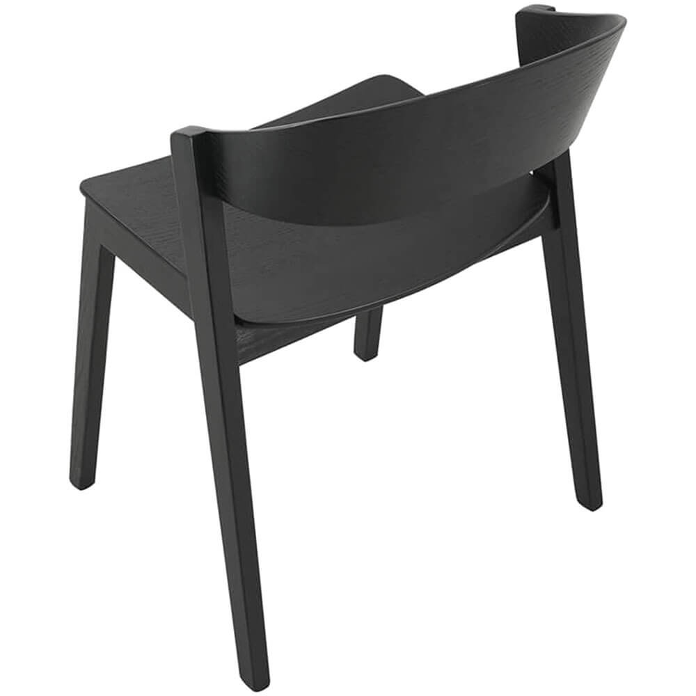 Springwood | Black Natural Wooden Dining Chairs | Set Of 2 | Black