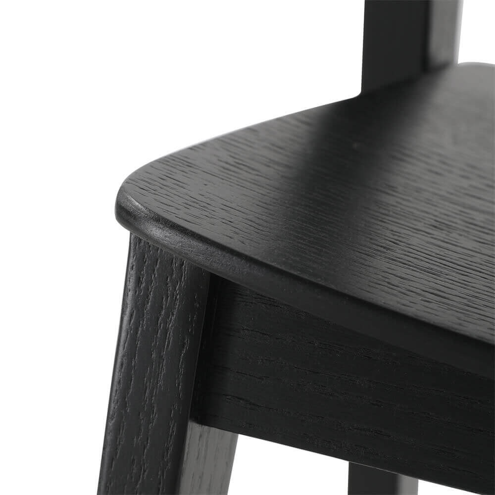 Springwood | Black Natural Wooden Dining Chairs | Set Of 2 | Black