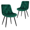 Stamford | Modern Metal Velvet Dining Chairs | Set Of 2