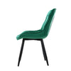 Stamford | Modern Metal Velvet Dining Chairs | Set Of 2
