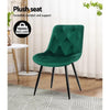 Stamford | Modern Metal Velvet Dining Chairs | Set Of 2