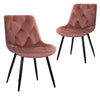 Stamford | Modern Metal Velvet Dining Chairs | Set Of 2