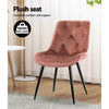 Stamford | Modern Metal Velvet Dining Chairs | Set Of 2