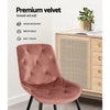 Stamford | Modern Metal Velvet Dining Chairs | Set Of 2