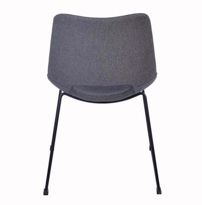 Thirlmere | Contemporary Stain Resistant Fabric Dining Chairs | Set Of 2 | Dark Grey