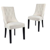 Troyes | French Provincial Fabric Wooden Dining Chairs | Set Of 2 | Natural