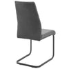 Walker | Modern Metal Grey & Black Velvet Dining Chairs | Set Of 2
