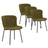 Amira | Modern Metal Fabric Dining Chairs | Set Of 4