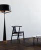 Archer | Natural Wood, Black, White Plastic, Scandinavian, Mid-Century, Wooden Dining Chair: Set of 2-Only Dining Chairs