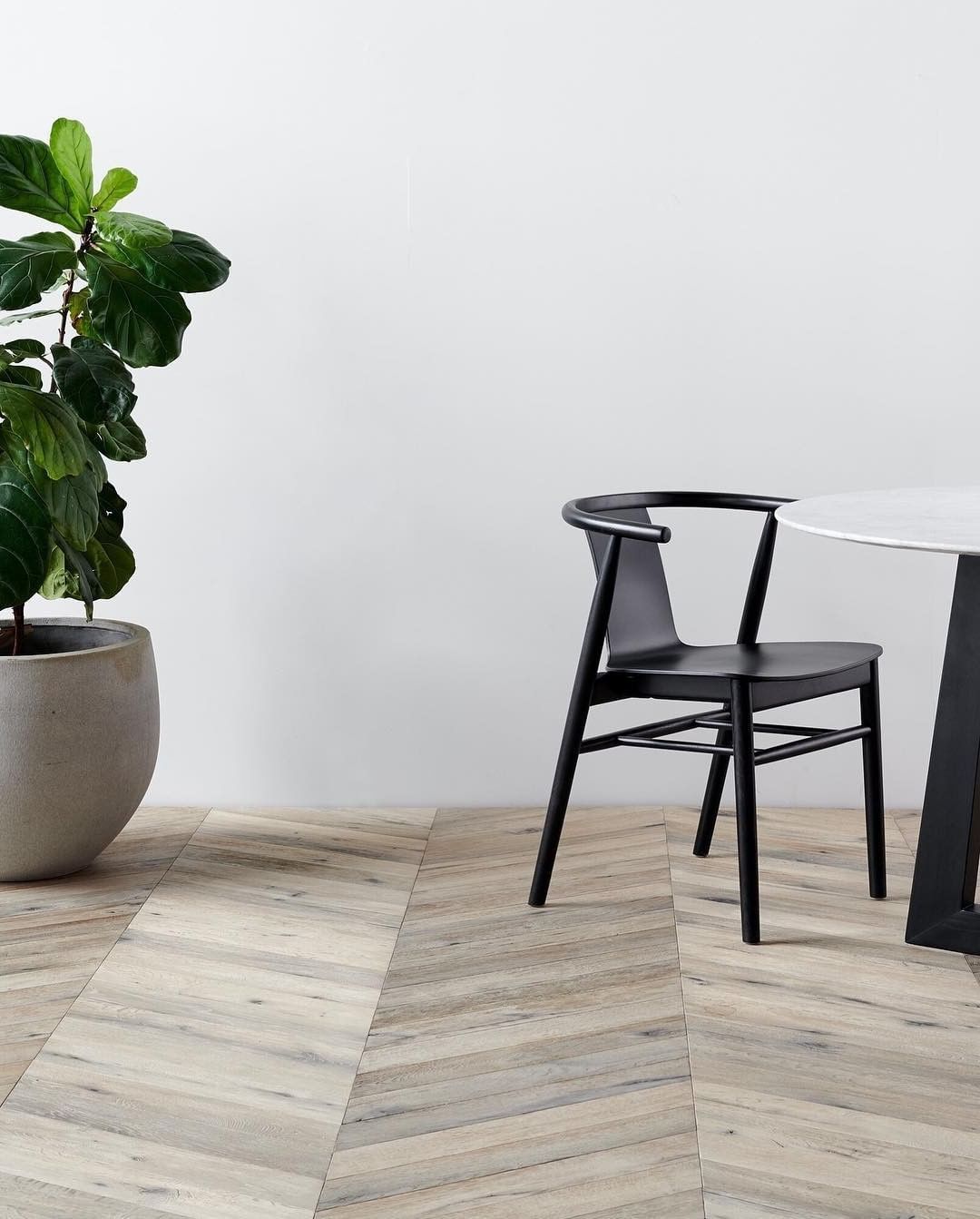 Archer | Black, Scandinavian Chairs, Wooden Dining Chairs With Arms | Set Of 2 | Black