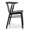 Archer | Natural Wood, Black, White Plastic, Scandinavian, Mid-Century, Wooden Dining Chair: Set of 2-Only Dining Chairs