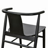 Archer | Natural Wood, Black, White Plastic, Scandinavian, Mid-Century, Wooden Dining Chair: Set of 2-Only Dining Chairs