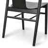 Archer | Natural Wood, Black, White Plastic, Scandinavian, Mid-Century, Wooden Dining Chair: Set of 2-Only Dining Chairs