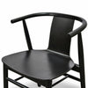 Archer | Natural Wood, Black, White Plastic, Scandinavian, Mid-Century, Wooden Dining Chair: Set of 2-Only Dining Chairs