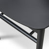 Archer | Natural Wood, Black, White Plastic, Scandinavian, Mid-Century, Wooden Dining Chair: Set of 2-Only Dining Chairs