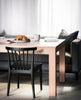 Barrington | Black, PU Leather, Upholstered, Mid–Century Wooden Dining Chair: Set of 2-Only Dining Chairs