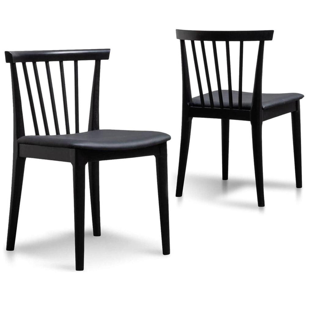 Barrington | Black Wooden Dining Chairs | Set Of 2