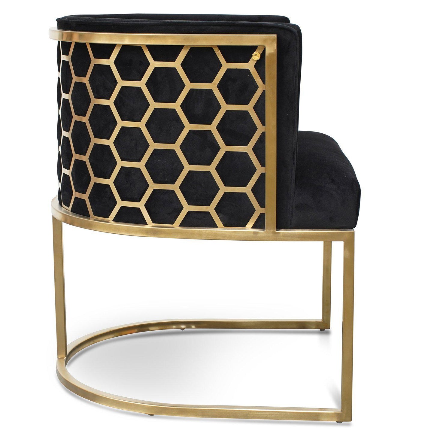 Beverly | Black, Hollywood Style Velvet Dining Chair | Black