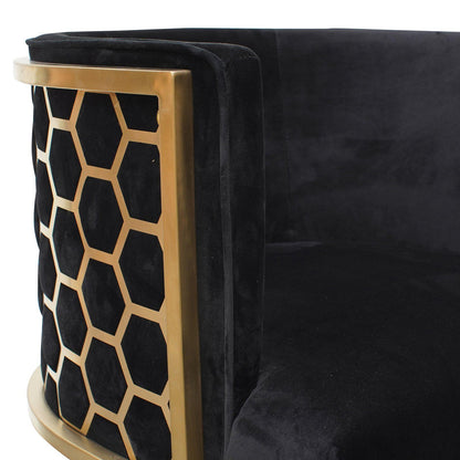 Beverly | Black, Hollywood Style Velvet Dining Chair | Black