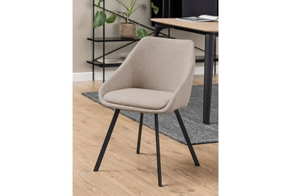 Carlton | Beige Upholstered Modern Dining Chair | Beige
