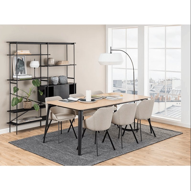 Carlton | Beige Upholstered Modern Dining Chair